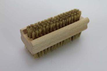 Nagel- und Handwaschbürste / doppelseitig, Holz, Naturborste